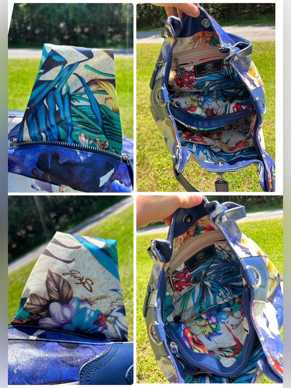 Sharif Leather Floral Crossbody Bag - Picture 7 of 17